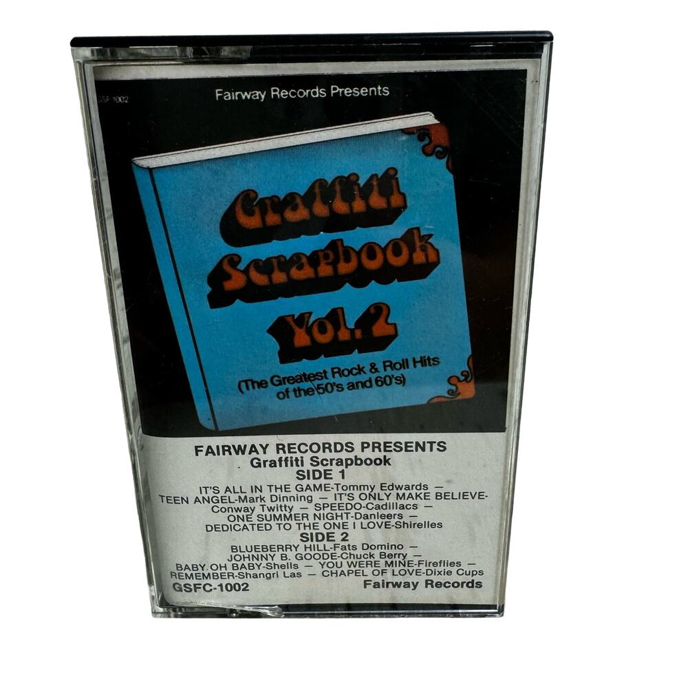 Graffiti Scrapbook Vol. 2 Cassette Tape Rock and Roll Vintage Fairway Records